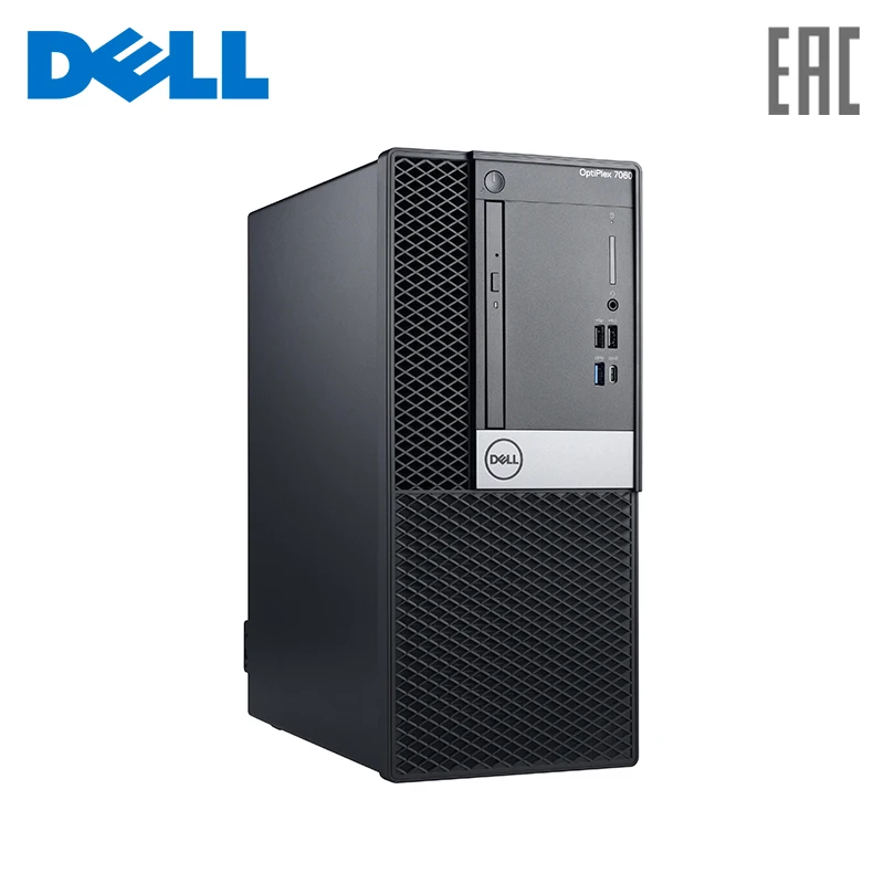 Компьютер Dell Optiplex 7060 MT i5 8500/8 Gb/1 Tb/R5 430 2 Gb/DVDRW/black/Windows 10 Pro (7060 6122)|Настольные ПК| |