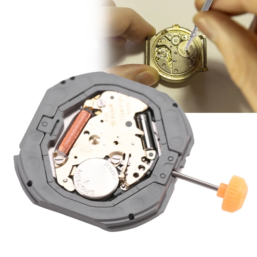 

Professional 1S13 Quartz Movement High Quality Three Watch Hands Calendar Repair Watch Accessory Parts Tool Kit for Watchmaker c