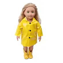 1 шт. Красочные куклы плащ кукла комплекты одежды плащ для 18 ''кукла водостойкий аксессуар