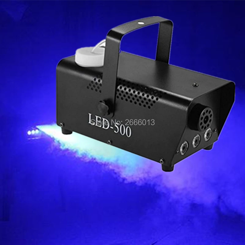 

Blue Color Wireless Control 500W Fog Smoke Machine With LED Light Remote LED Smoke ejector LED Party Stage Light Smoke Thrower