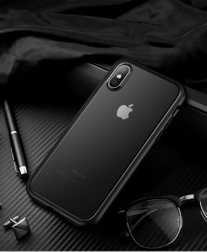 Противоударный чехол для iPhone XR, мягкий прозрачный из ТПУ, прозрачная задняя крышка для iPhone XS Max 7 8 Plus, чехол, тонкий матовый чехол