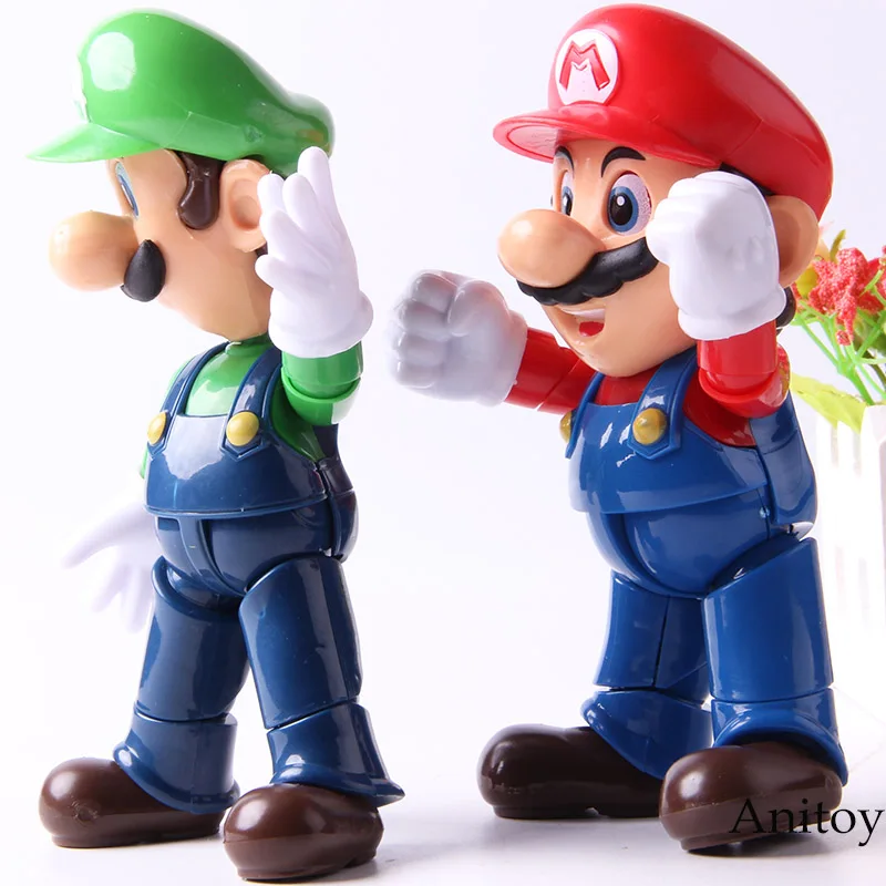 Super Mario Bros Figure Action Luigi Mario Doll Collection Model Toys