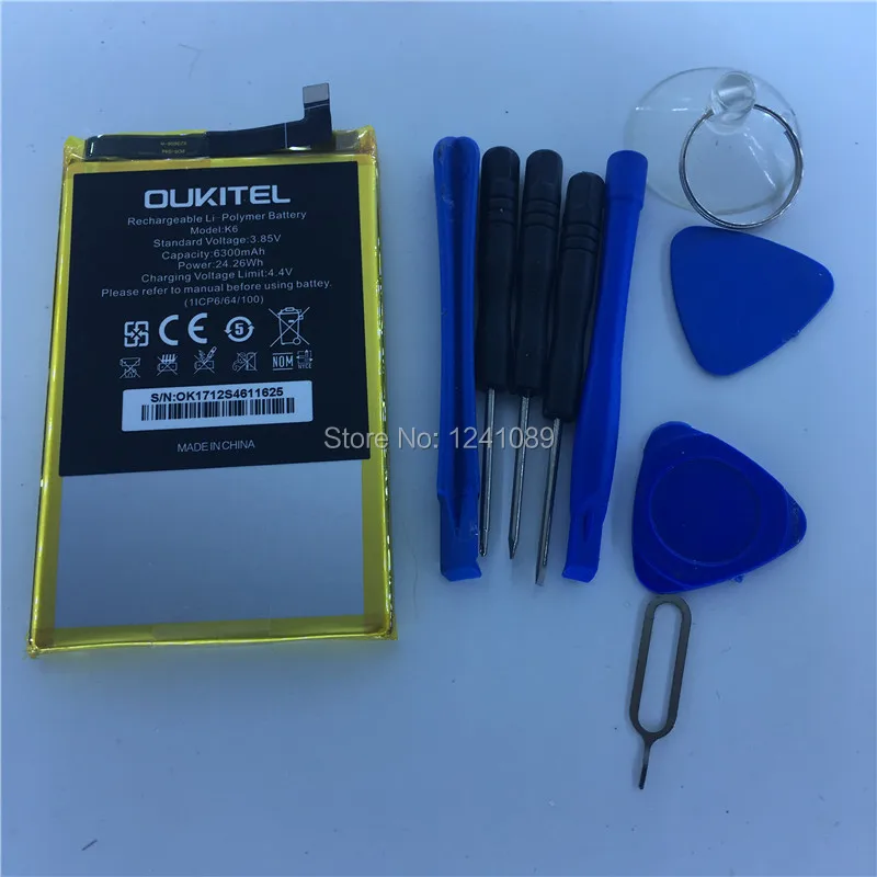 Аккумулятор на мобильный телефон для OUKITEL K6 аккумулятор 6300 мАч длительное время