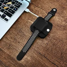 Подставка для зарядки KISSCASE для Apple Watch, Подставка для зарядки, защитный чехол умных часов, мягкий силиконовый Настольный держатель