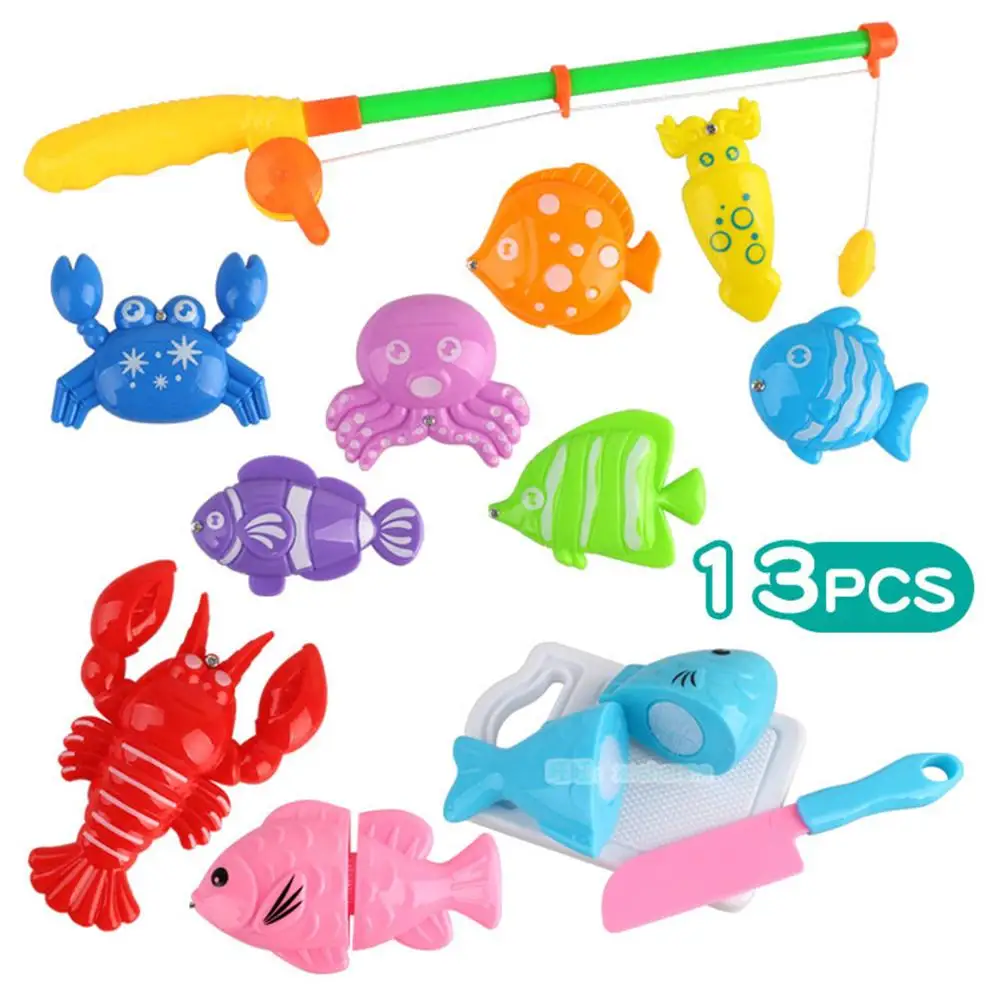 

2-in-1 Innovative Fishing Simulation Toys Children Magnetic Fishing Parent-child Interaction Puzzle Toys