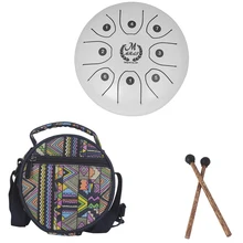5,5 дюймовый стальной язычок барабанный набор музыкальный барабанный инструмент ударный инструмент с барабанными молотками сумка для переноски игрушечный музыкальный инструмент