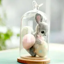 Шерсть фетр ручной работы Пасхальный кролик Poked Пасхальный кролик Игла DIY материал сумка забавная игрушка ремесла