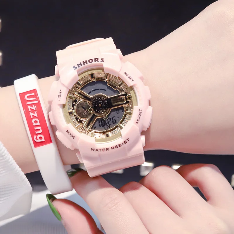 Relogio Feminino женские светодиодные цифровые спортивные часы ins студенческие