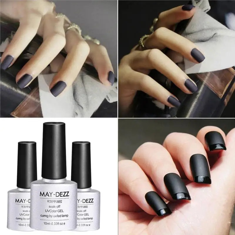 10 мл матовый гель лаки для светодио дный ногтей УФ светодиодная лампа Matt Top Coat лак