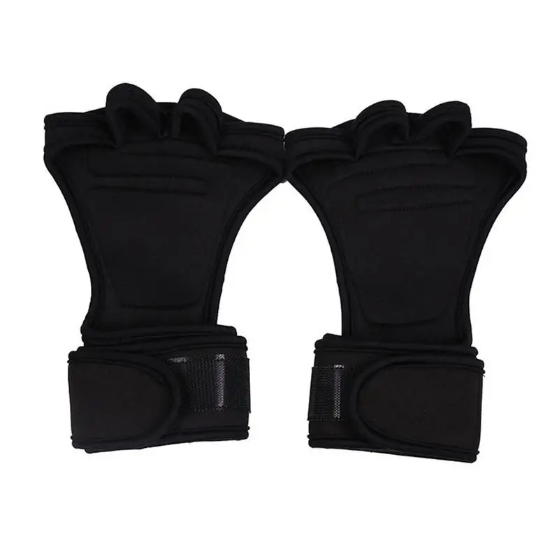 Черные Перчатки для фитнеса с Палм с антискользящим браслетом Push-pull Weightlifting Pull-up Hard эластичный пояс ремень для захвата