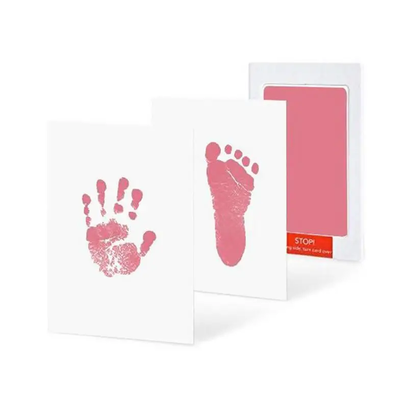 One-time Baby Hand-Foot-printing Pad Anti-Virus Infection Hand-Printing Table Newborn Hand-Printing Safe Ink Baby Footprint Kit