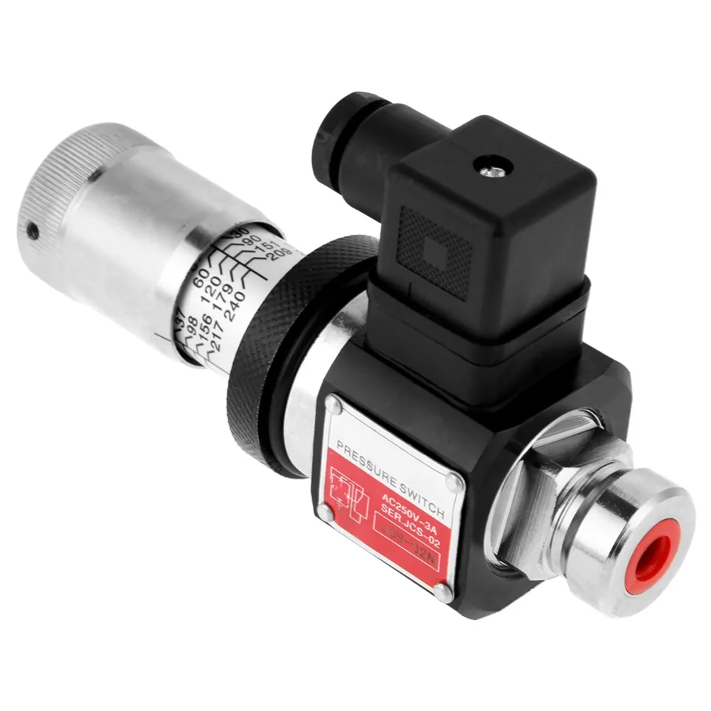 

JCS-02N Straight Through Tube Hydraulic Pressure Relay Switch Valve 30-210kg Per Square Centimeter High Quality 2019
