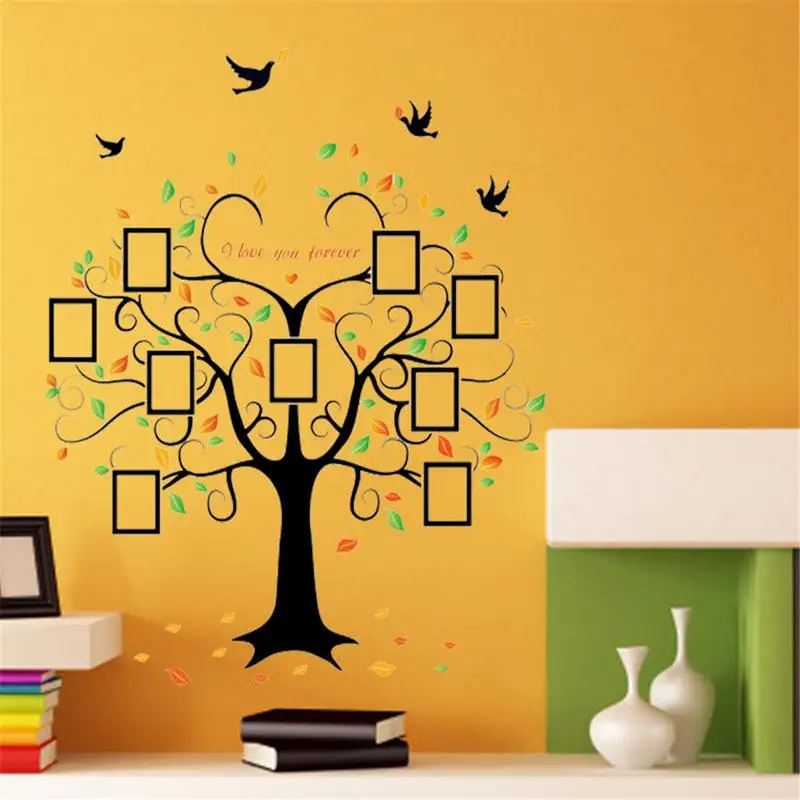 New Design Kitchen Wall Sticker Tree Photo Frame Vinyl Stickers House Decoration Accessories Mural Decor Wallpaper Wall-sticker