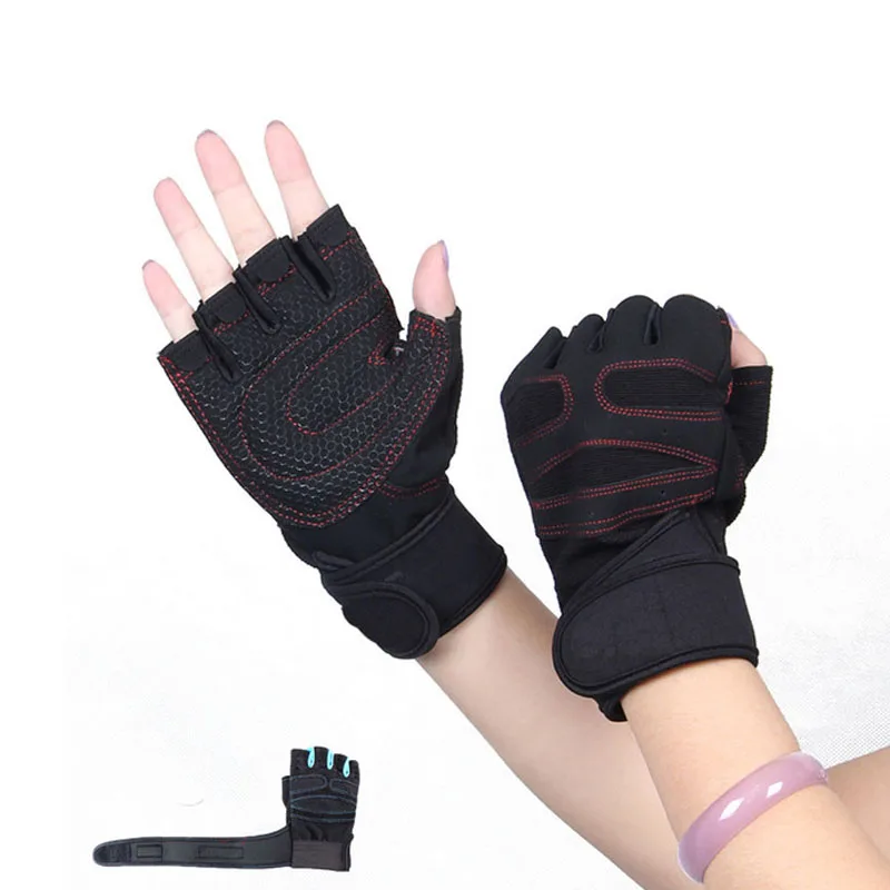 Half Finger Gym Gloves Heavyweight Sports Exercise Weight Lifting Gloves Body Building Training Sport Fitness Gloves