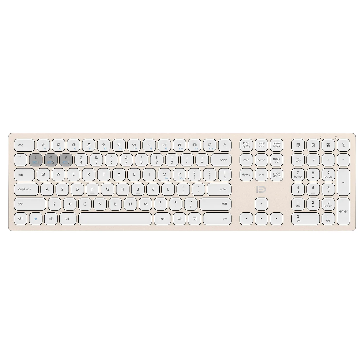 

FD IK8300 keyboard X-slim Comfortable Quiet Chocolate Keys Dual Bluetooth Channel Multi-device with surface Bluetooth Wireless