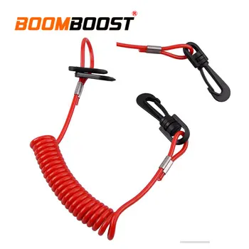 

1PC Safety Tether For Yamaha/Honda/Mercury/Johnson/Evinrude Universal Stop Switch Red Outboard Engine Motor Lanyard Kill Boat