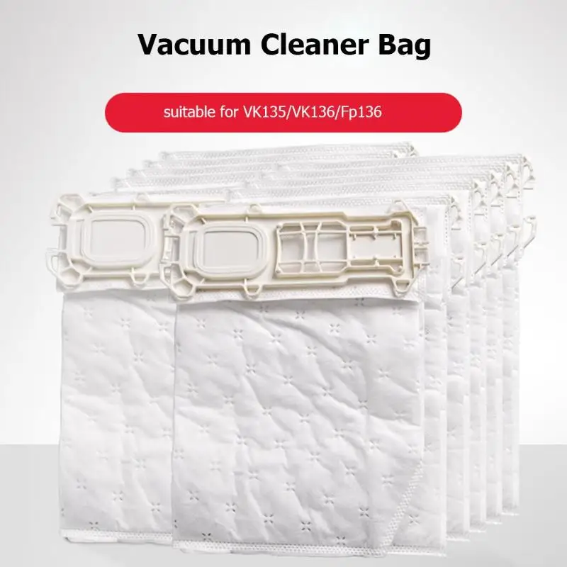 

10pcs/set Garbage Dust Bags Vacuum Cleaner Bag for VK135/VK136/FP136/VK369 PP Material Vacuum Dust Bags Vacuum Cleaner Parts