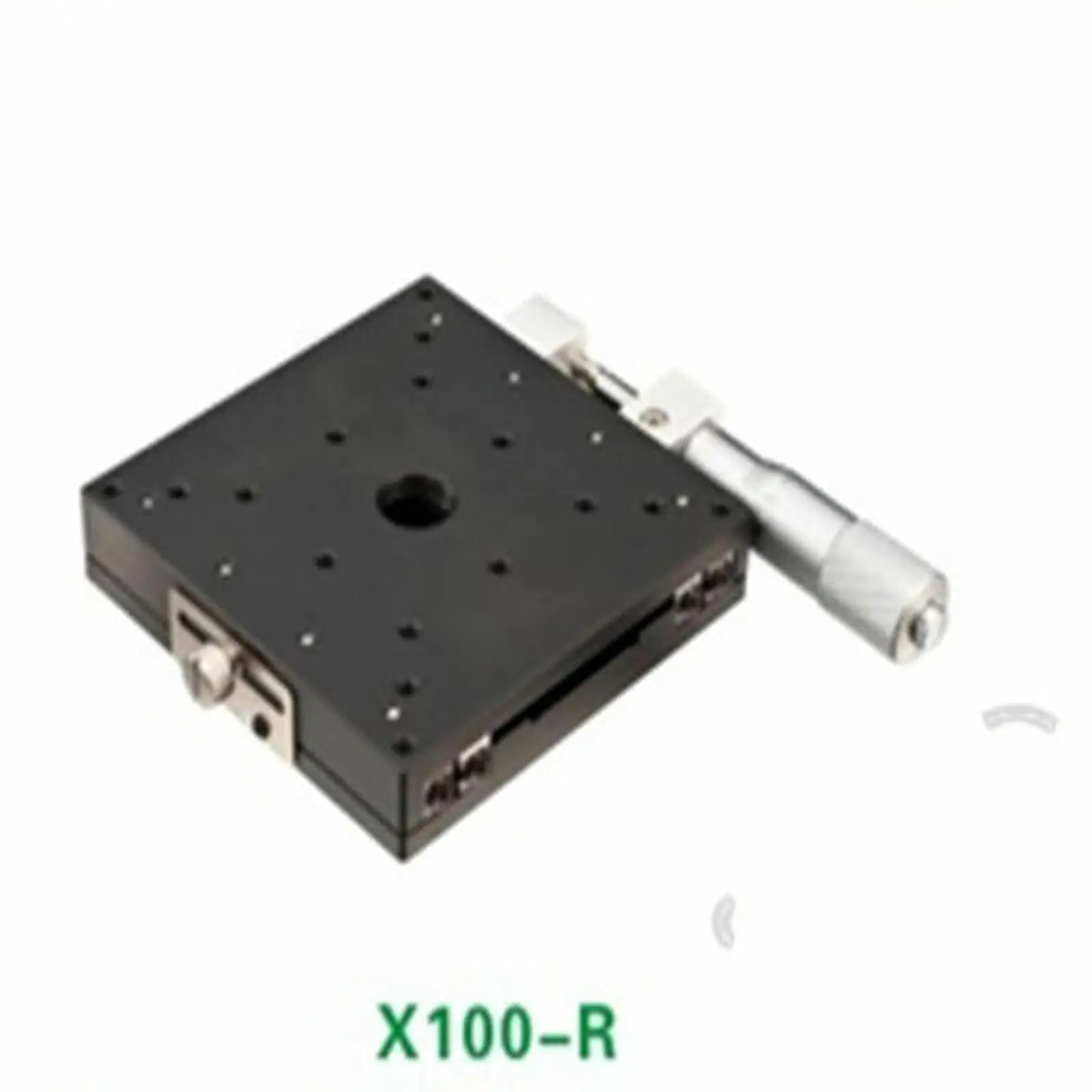 

X Axis 100X100mm Platform Precision Bearing Linear Stage Right Micrometer