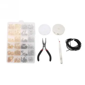 

Professional 1 Box Mixed Steel Jump Rings Lobster Clasp DIY Jewelry Findings Set Kit Accessories Jewelry Making Tool for Jeweler