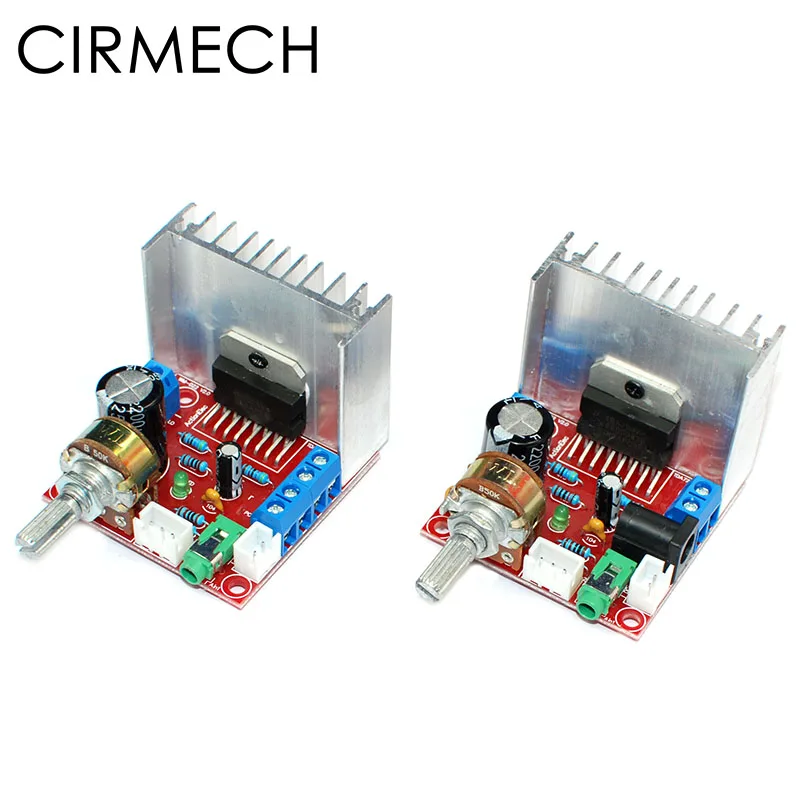 

CIRMECH TDA7297 2.0 Amplifiers Stereo Digital Audio Amplifier Module Board Dual-Channel 9-12V Output 2X15W