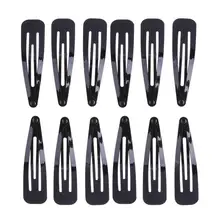 12 шт. заколки для волос заколки женские черные зажимы для волос заколки для волос DIY парикмахерские аксессуары для укладки Инструменты Черный для девочки