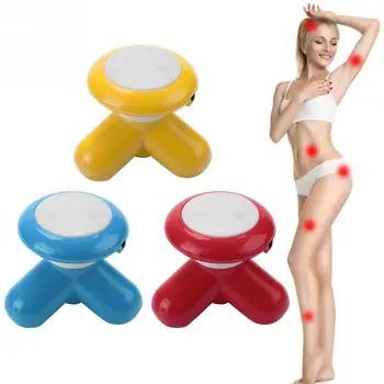 

3 Colors USB Mini Electric Handled Wave Vibrating Massager Neck Full Body Massage ac