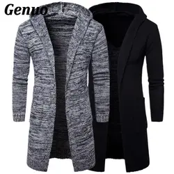 2018 New Fashion Mens Cardigan Sweaters Casual Long Coat Autumn Hooded Knitted Sweaters Sweatercoats Male Embroidery Cardigan 2018 New Fashion Mens Cardigan Sweaters Casual Long Coat Autumn Hooded Knitted Sweaters Sweatercoats Male Embroidery Cardigan