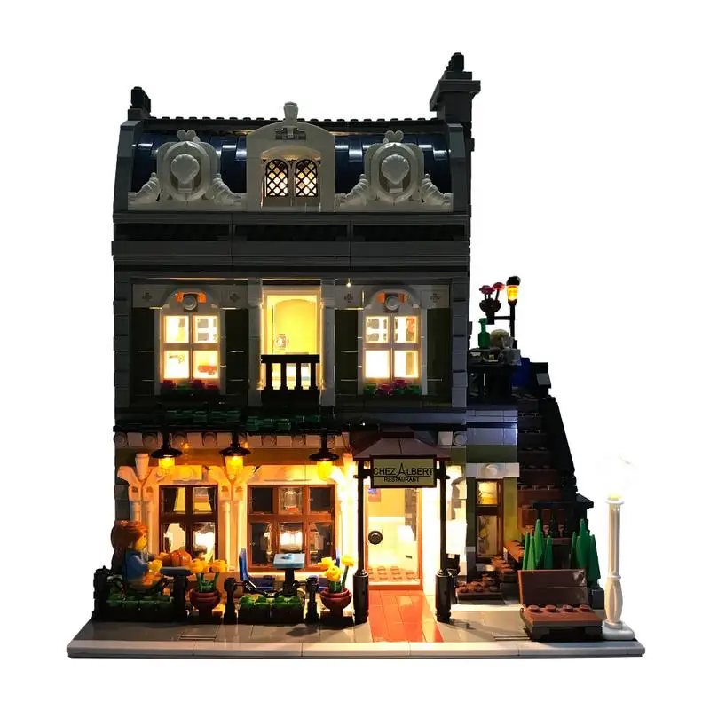 

LED Lighting Kit For Lego Model no.10243 - Parisian Restaurant(NOT Included The Model)