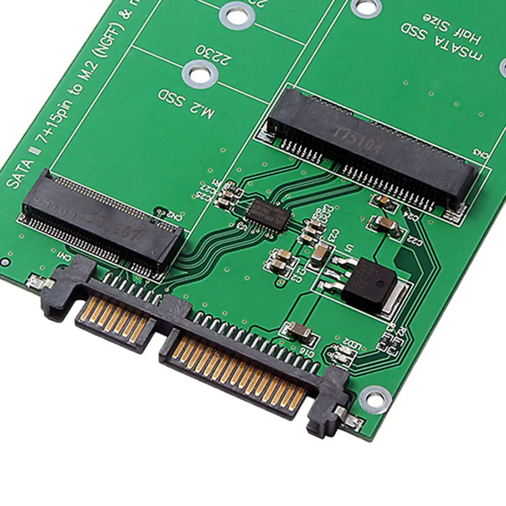2 5 дюйма M.2 NGFF MSATA в 1 многоразовый SSD на SATA III конвертер карта|Адаптеры карт памяти| |