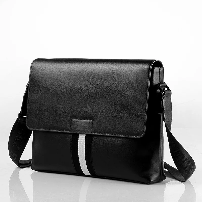 

Man Genuine Leather Shoulder Bag Package Business Messenger Bag Vintage Crossbody Ipad Laptop Briefcase Computer Handbags