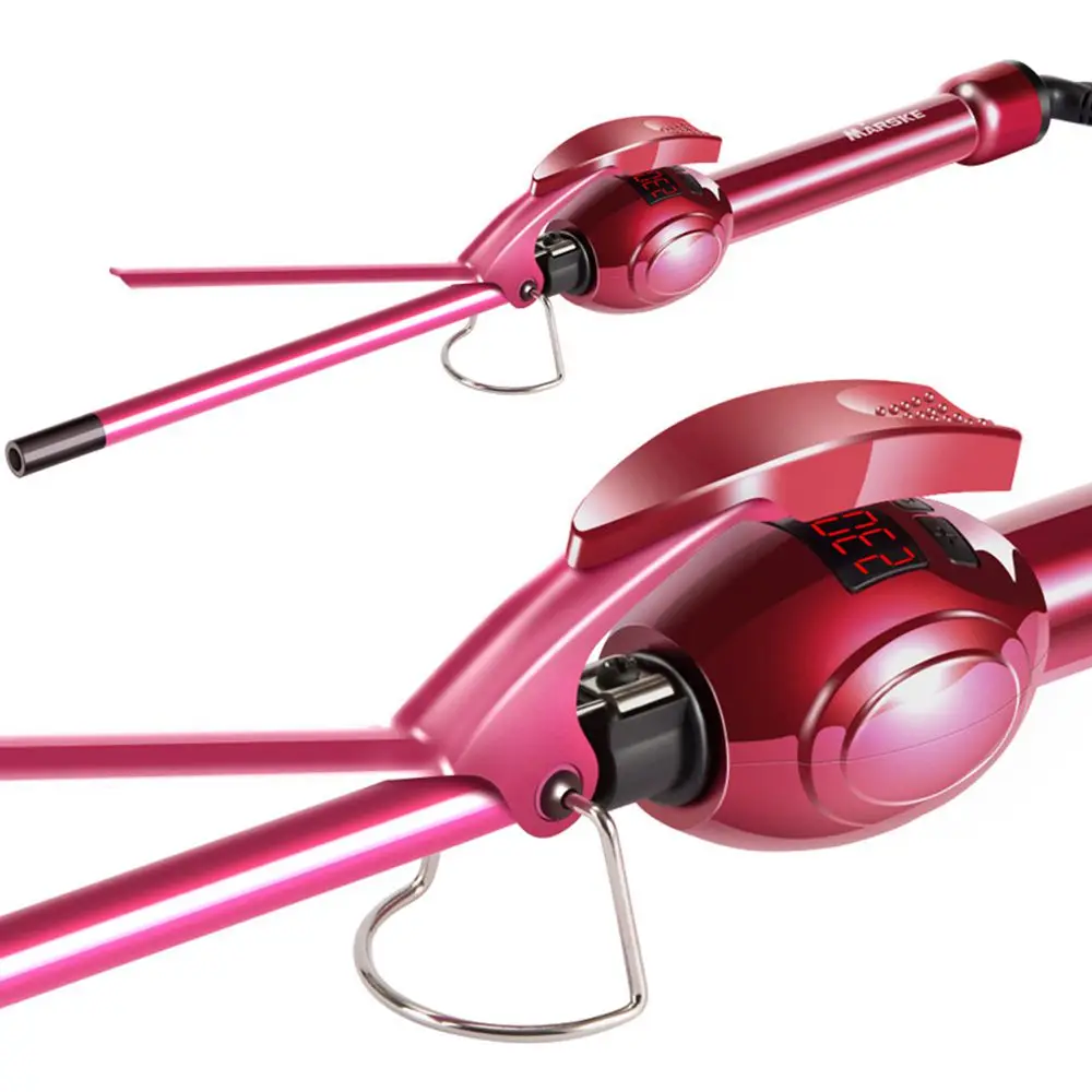 

Hair Curler Hair Iron, Curling Iron Wand Professional Super Tourmaline Ceramic Barrel Small Slim Tongs for Short and Long Hair