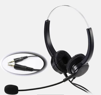 

3.5mm PC Head Call Center Operator Headset 3.5mm microphone headset noise cancelling headset for call center