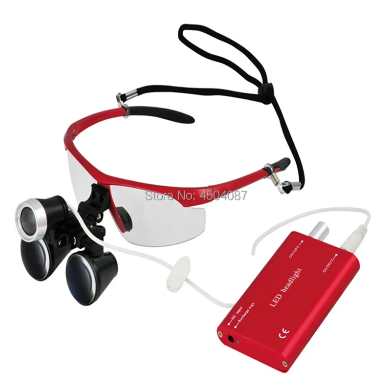 

3W LED Medical Headlight Headlamp+3.5X Medical Magnifier Loupe Medical Surgery Dental Headlight Loupe Set with Cloth Box