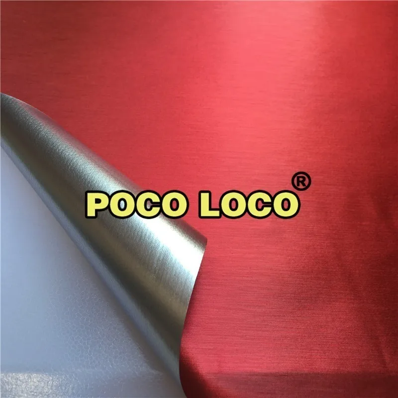

Dark Red Chrome Metallic Brushed Aluminum Vinyl Metal Vinyl Car Wrap Film Car Sticker Styling Auto Foil Decoration Flex Wrap