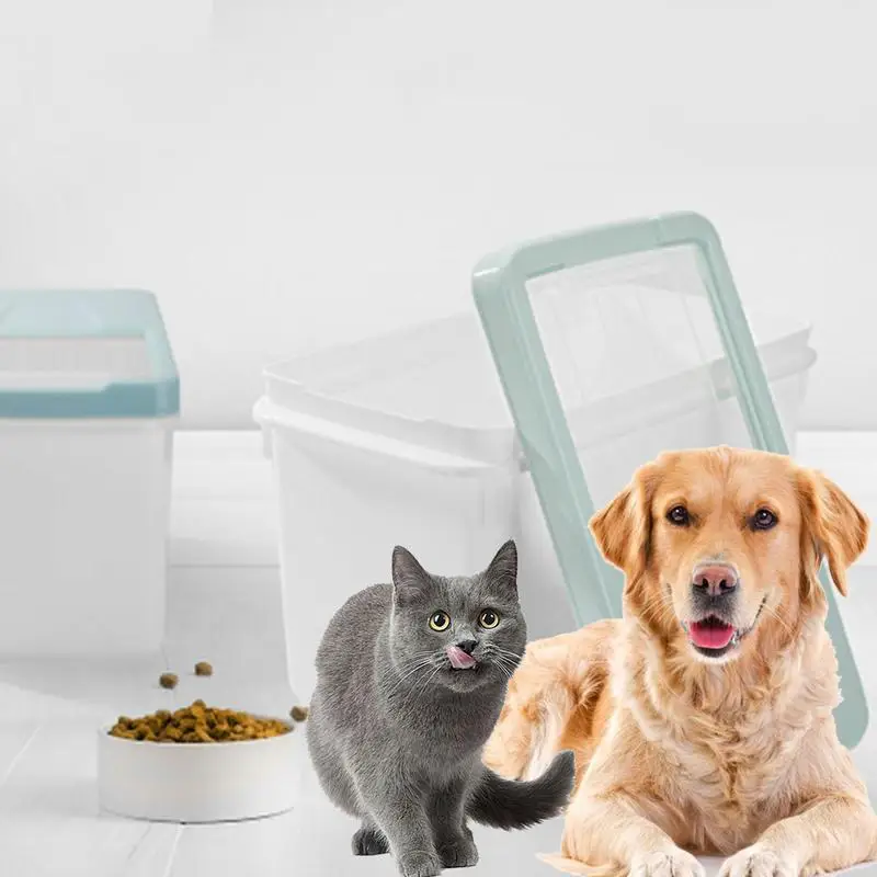 

Pet Food Storage Case Sealed Container Moisture-proof Insect-proof Keep Fresh Grain Storage Box Bucket For Dog Cat Food