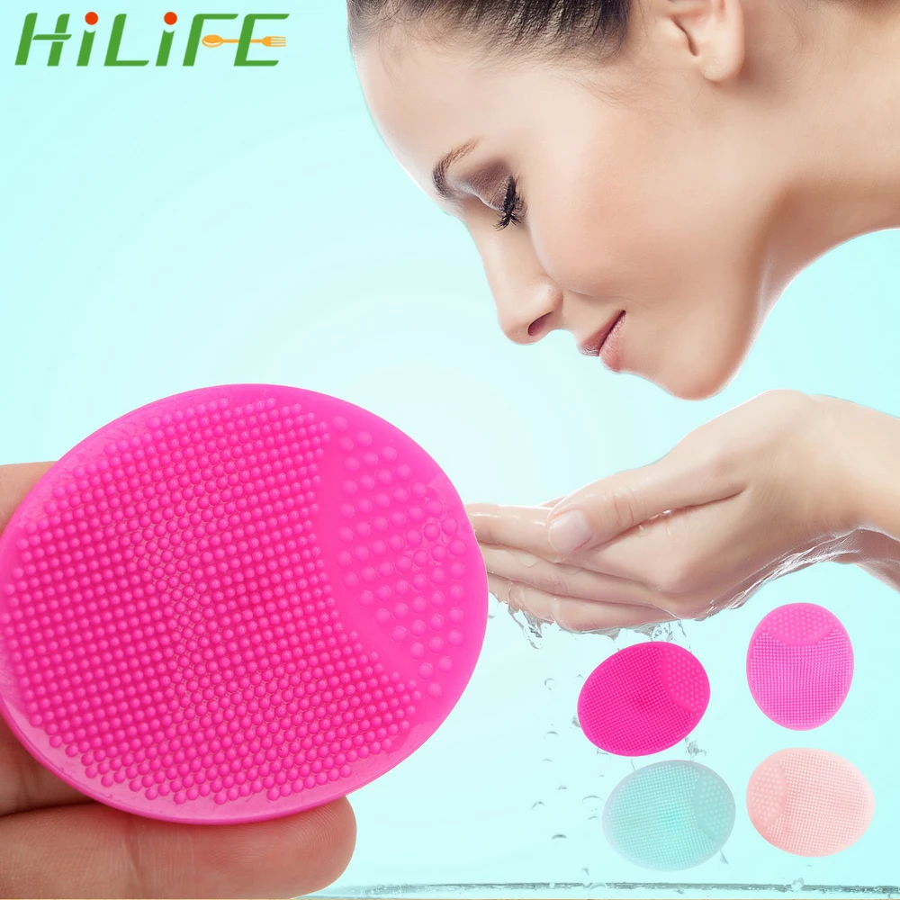 HILIFE силиконовая щетка для чистки лица отшелушивания спа губки угрей скрубберы