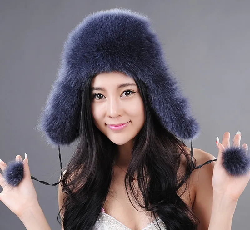 Fur Story, зимняя женская шапка из лисьего меха, шапки-бомберы, шапка, шапка для снега, меховая шапка, меховая шапка, защита для ушей, тёплая шапка 060101a