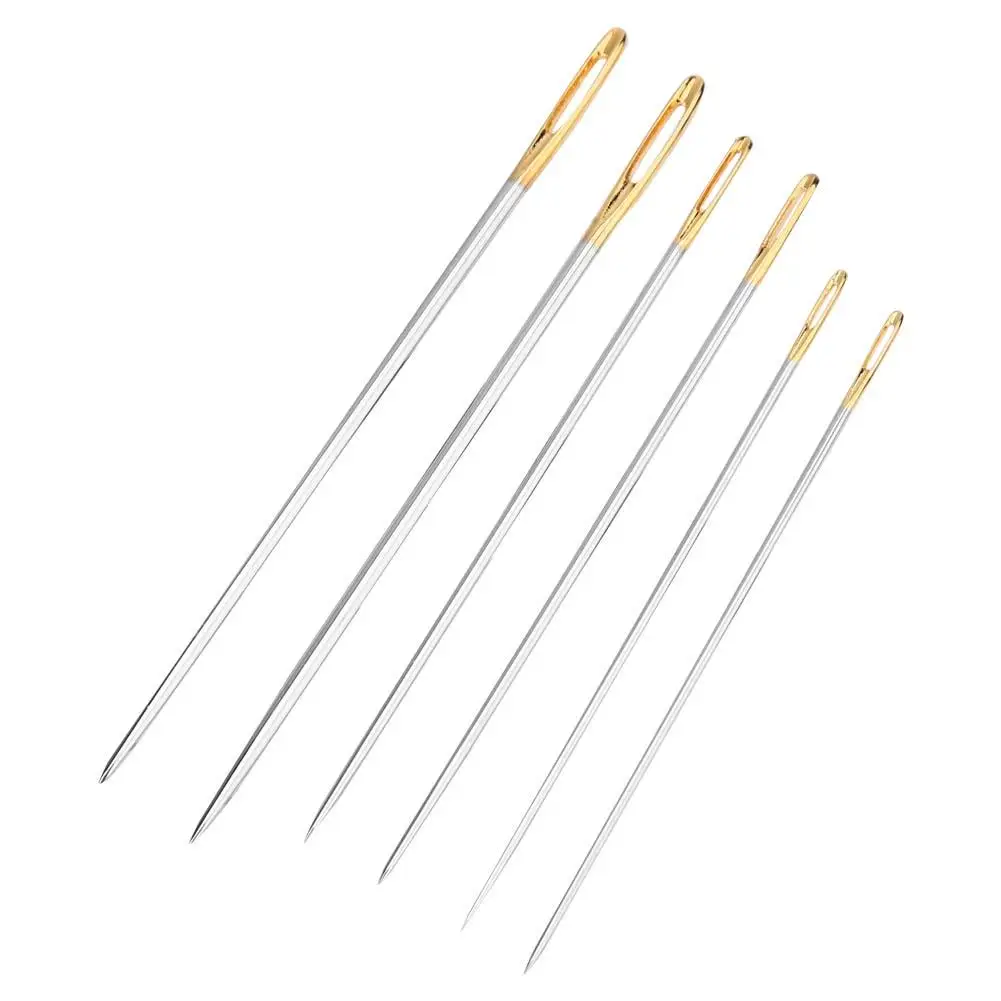 

6pcs 5.7/6.2/6.9cm Hand Sewing Needle Set Household Repair Clothes Hand Knit Needle Kit