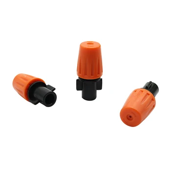 

6 Mm Spray Nozzle Orange Adjustable Sprayer Agricultura Greenhouse Garden Irrigation Watering Atomization Nozzle Fogger 200 Pcs