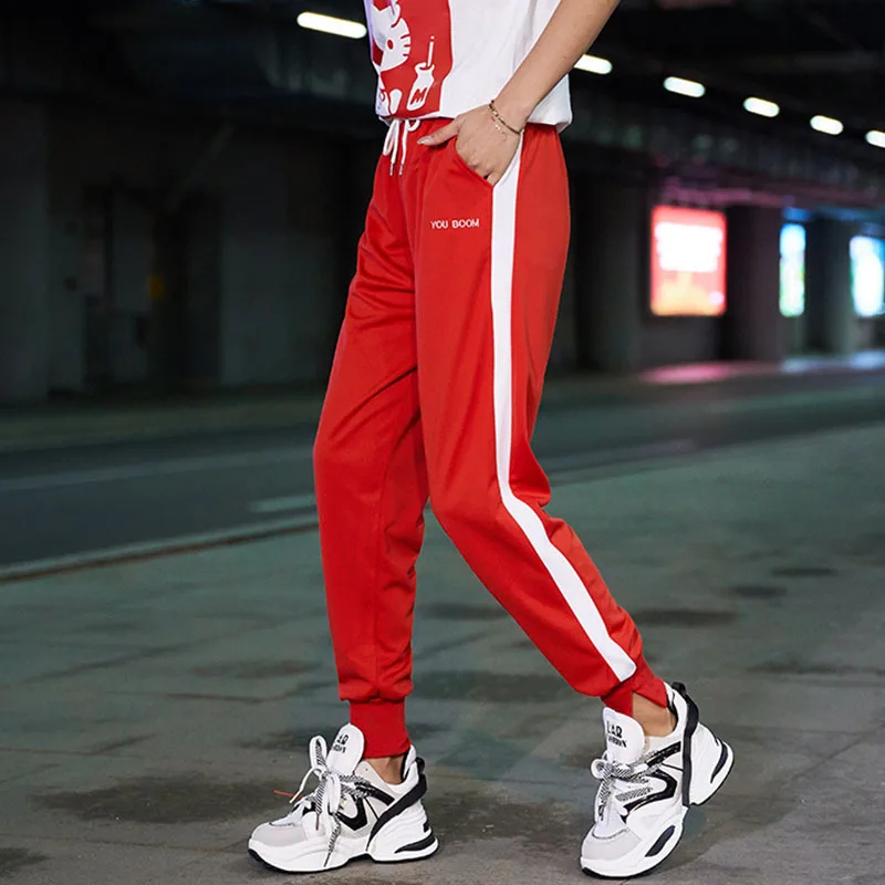 

Woman trousers women casual ladies black high waist Pants Spring Directly pantalon mujer femme streetwear sweatpants Overalls