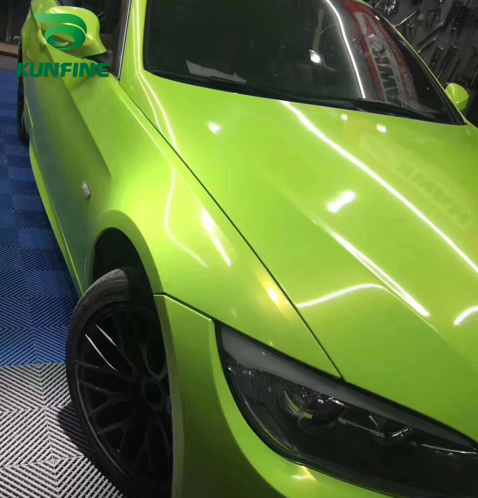 

Car Styling Wrap Dream gold Sprout green Car Vinyl film Body Sticker Car sticker With Air Free Bubble For Motorcycle Car Tuning