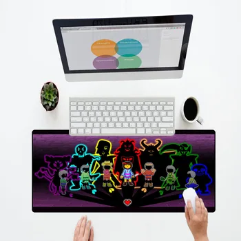 

XGZ Black Dense Locking Edge Rubber Anime Mouse Pad Large Size Office Desktop Mat Laptop Computer Desk Decoration Mats