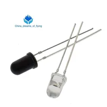 TZT 5 мм 940nm светодиоды Инфракрасные излучатели и ИК-фотодиод 10 пар диоды 301A