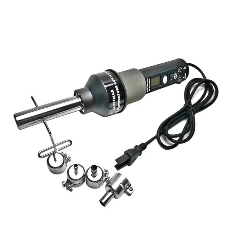 

the wind speed is soft small size easy to carry GJ-8018LCD AC 220V Portable Rework Solder Station Hot Air Blower Heat Gun