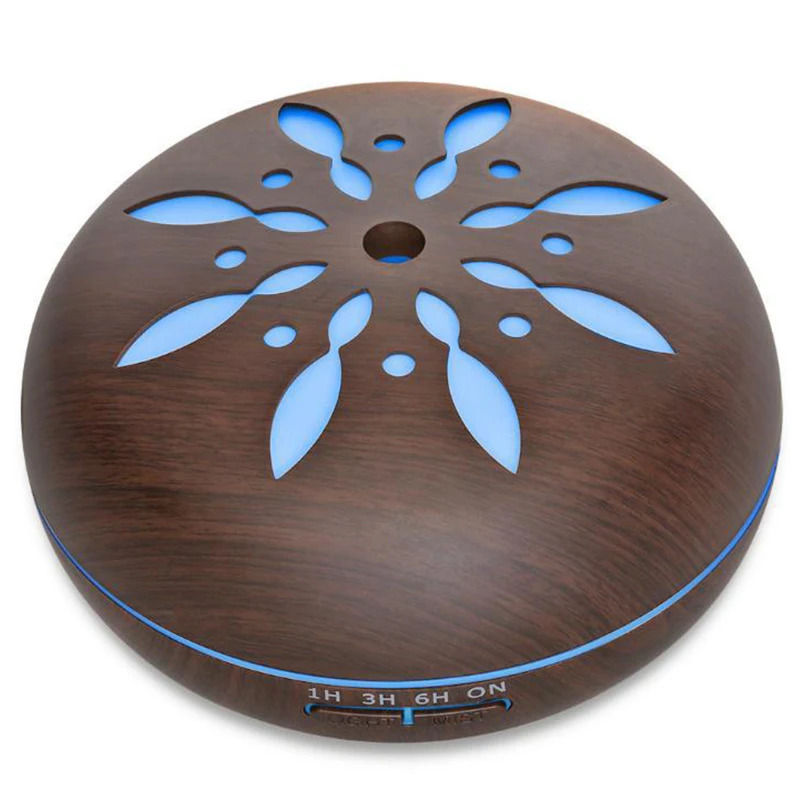 

550Ml Essential Oil Aroma Diffuser Aromatherapy Ultrasonic Humidifier With Remote Control 7 Changing Color Led Lights For Home