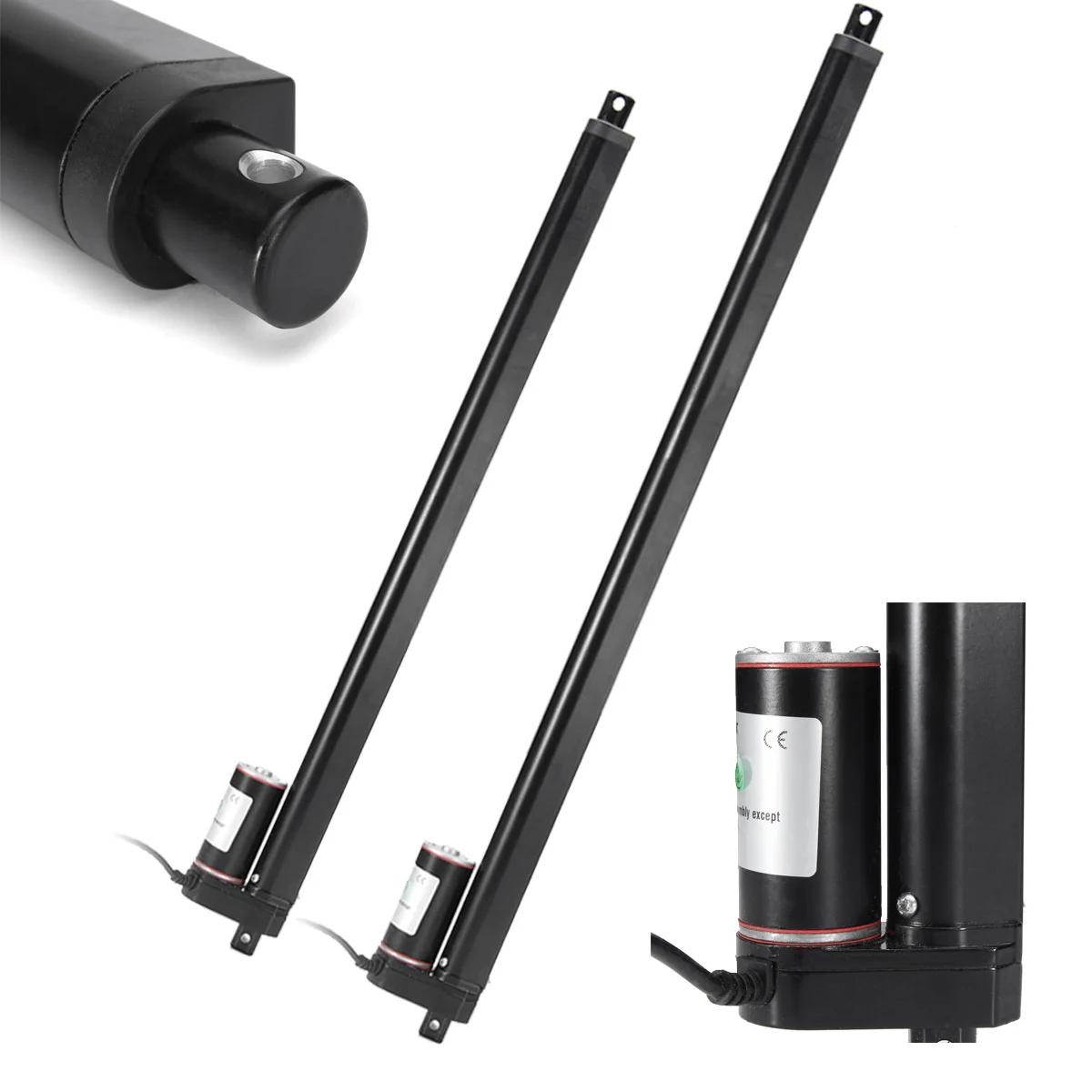 

20 30 Inch Aluminum Alloy Heavy Duty Linear Actuator Stroke 225 Lbs Pound Lift 12V Volt DC Motor