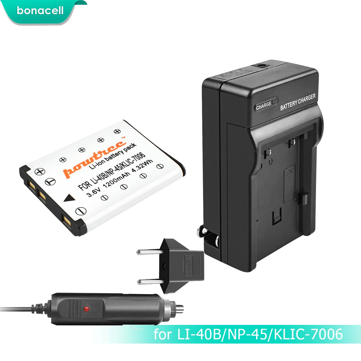 Powtree NP 45 45A 45S NP45 NP45A LI40B Батарея + Зарядное устройство для ЖК дисплея с подсветкой
