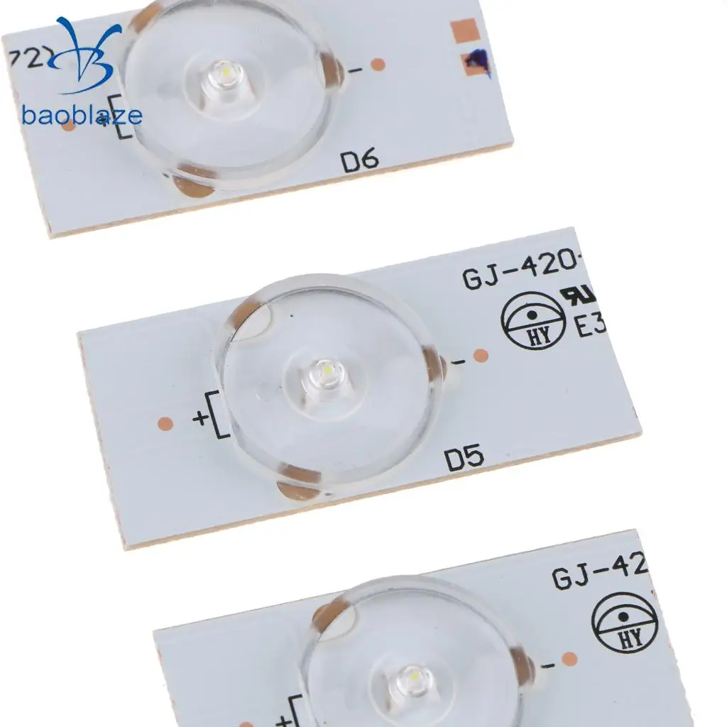 Dolity 20 шт. 6 в SMD лампы с оптическими линзами Fliter для 32-65 дюймов светодиодный телевизор ремонт