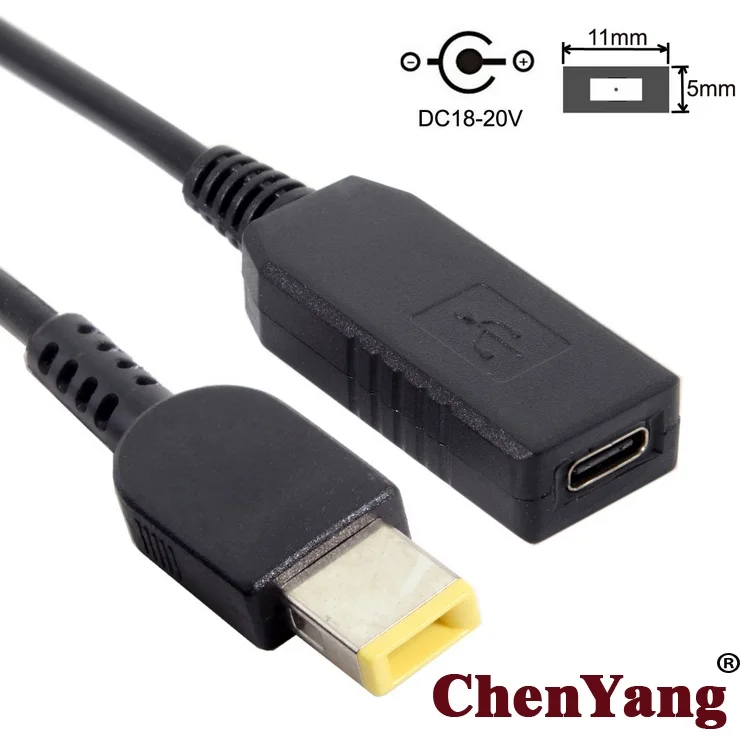 

Rectangle 11.0*5.0mm Power Plug PD Emulator Trigger to USB 3.1 Type C USB-C Charge Cable for Lenovo ThinkPad X1 Carbon