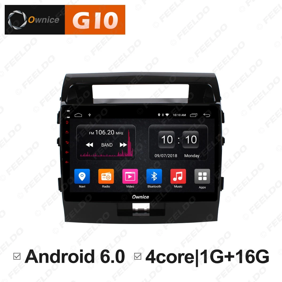 Excellent LEEWA 10.1 " 2.5D Nano IPS Screen Android 8.1 Octa Core/DDR3 2G/32G/4G LTE Car Media Player For Toyota Land Cruiser 2007-2013 5